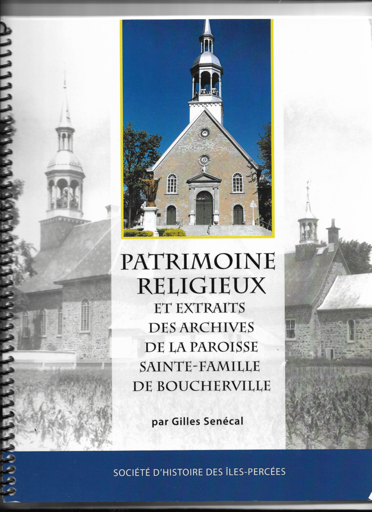 Patrimoine religieux et extraits des archives de la paroisse Sainte-Famille de Boucherville